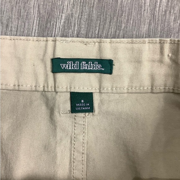Women’s Wild Fable 6 Small Skirt Twill Khaki Adjustable Waist Stretch Sporty NWT - Picture 7 of 8